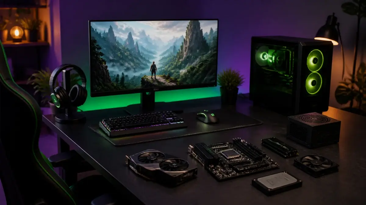 Gaming setup fra bunden: købsrækkefølge, mål og budgettrin