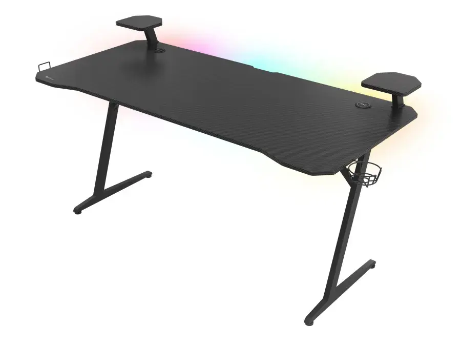 Genesis Holm 510 RGB Skrivebord Stålramme Sort Gaming produktbilde