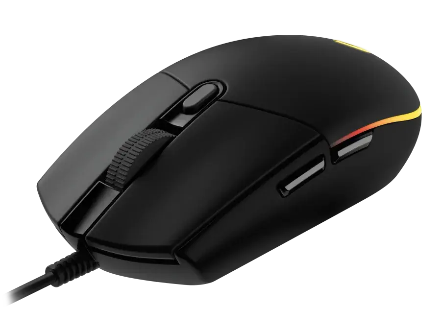 Logitech G203 LIGHTSYNC Gaming mus sort produktbilde