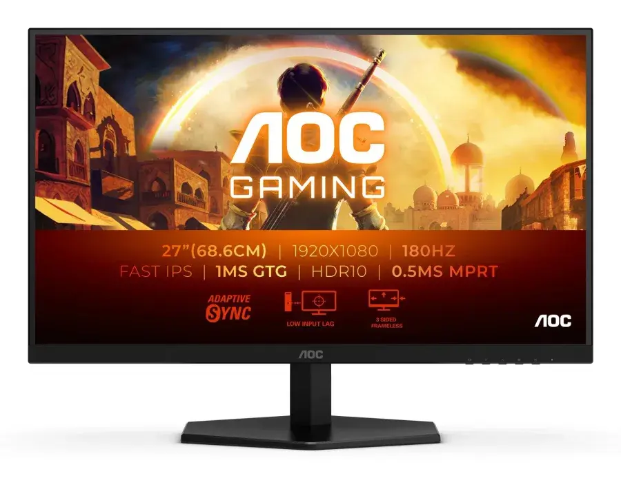 AOC 27G42E Gaming Monitor 27' IPS 1920x1080/16:9/1ms/300cd/m2/ HDMI produktbilde