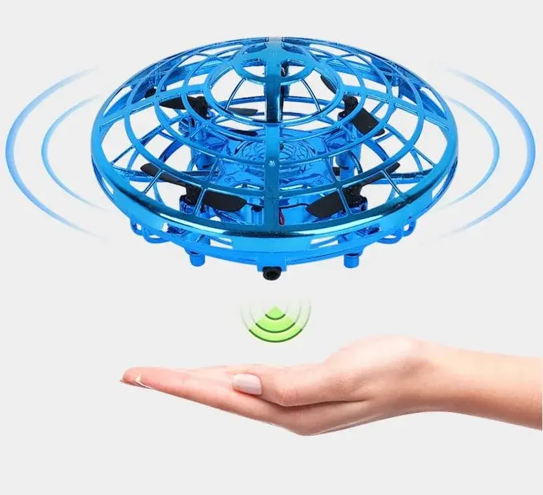 Håndstyret ufo drone - blå produktbilde