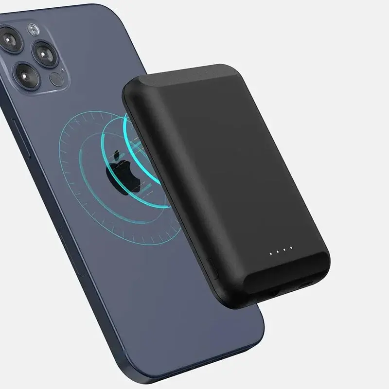 Trådløs og magnetisk powerbank oplader til smartphones produktbilde