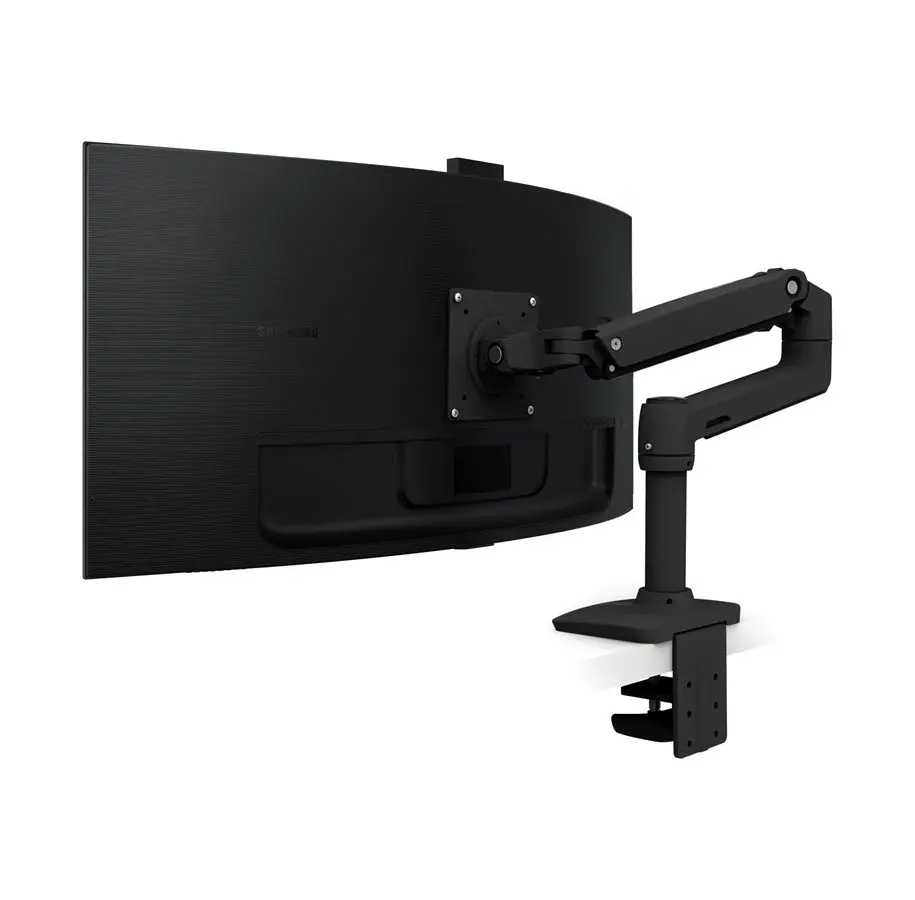 Ergotron LX Desk Monitor Arm i sort med skærm monteret