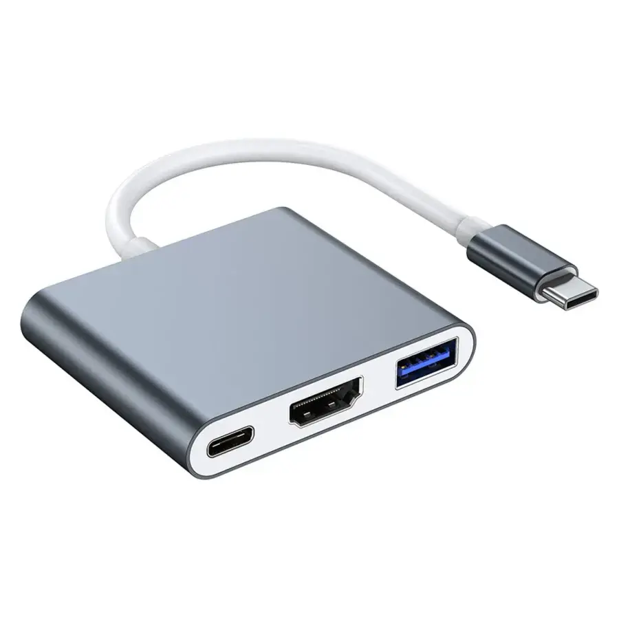 Lippa 3-i-1 60W USB-C PD 4K HDMI Hub produktbilde