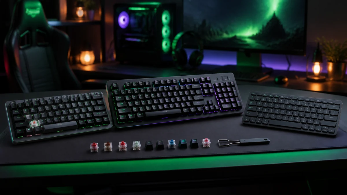 Gamer tastatur test 2026 — mekanisk, membran eller magnetisk